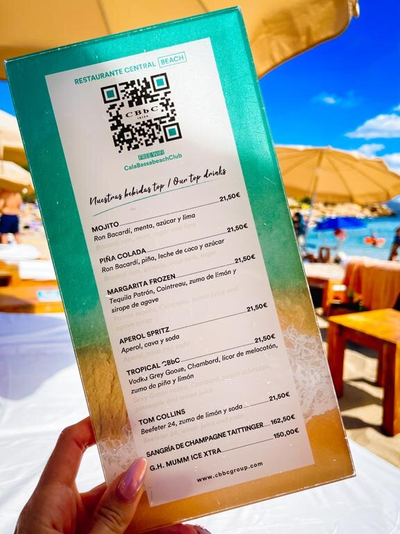 cala bassa menu