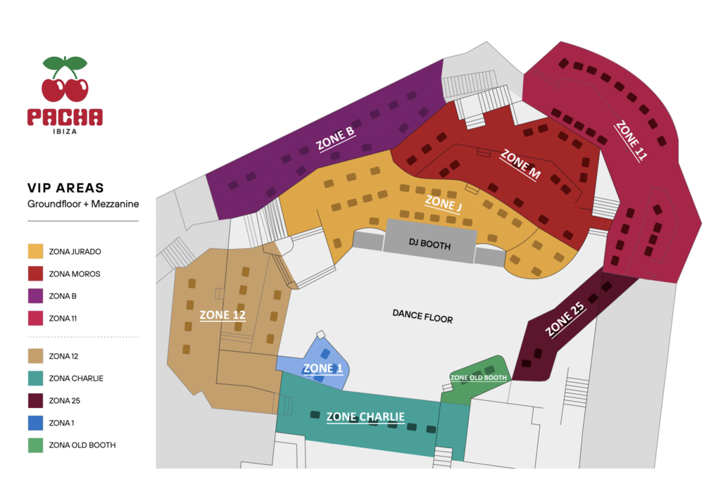 pacha ibiza table map