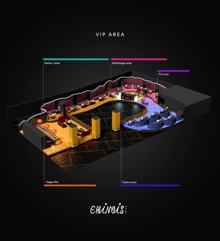 Club Chinois tables map