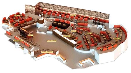 Pacha Ibiza tables map